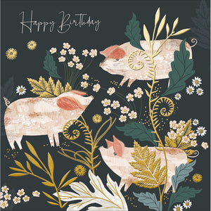 National Trust 'Harmony' Playful Piglets Card