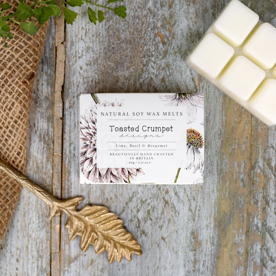 Toasted Crumpet Woodland Lime, Basil & Bergamot Soy Wax Melts