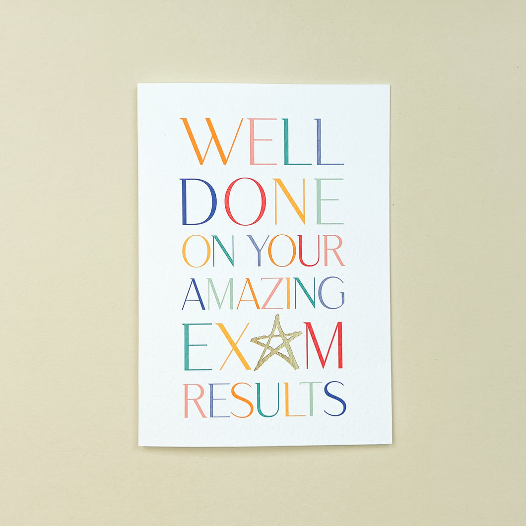 Grace Jackson Well Done On Your Amazing Exam Results Card
