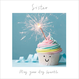 Woodmansterne Sister Cupcake Birthday Card
