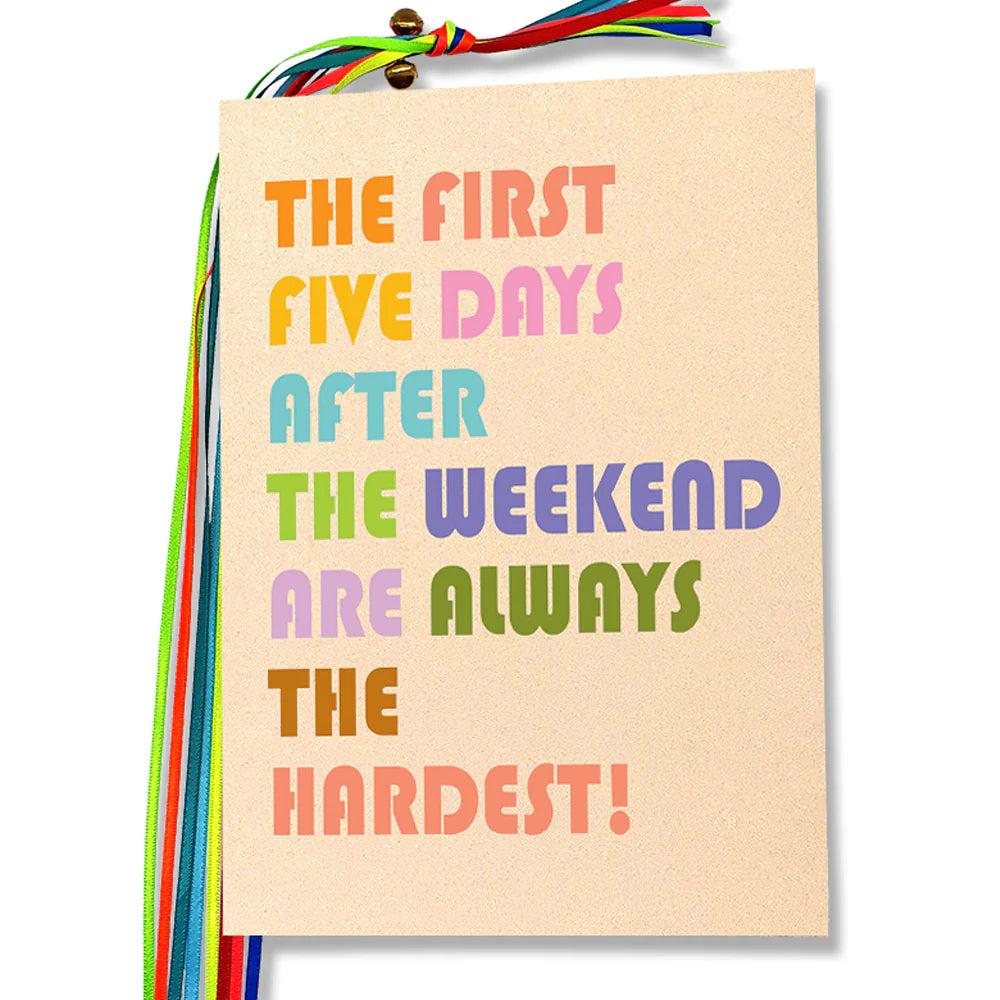 Counting Stars The first five days after the weekend are always the hardest! Notebook