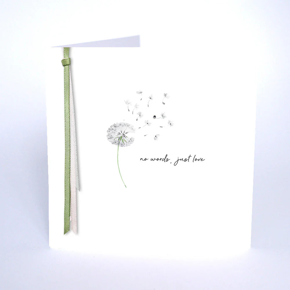 Five Dollar Shake Small Ribbons & Roses No Words, Just Love Card