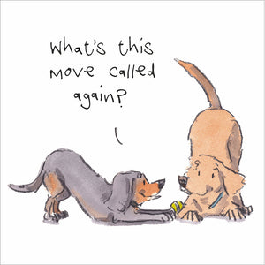 Woodmansterne Downward Dog Greeting Card