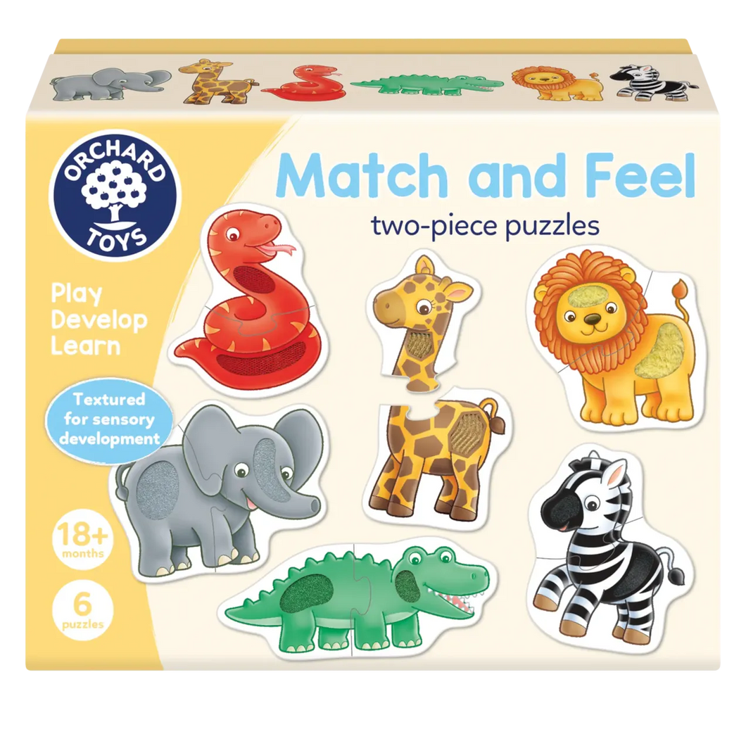 Orchard Toys Match & Feel Two Piece Puzzles