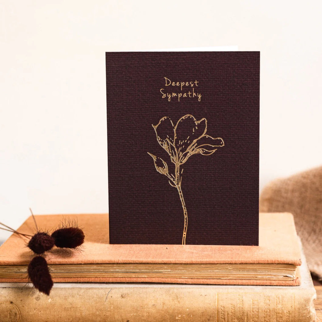 Toasted Crumpet Cosy Knit Deepest Sympathy Card