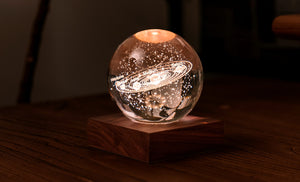 Ginkgo Design Amber Crystal Light / Solar System