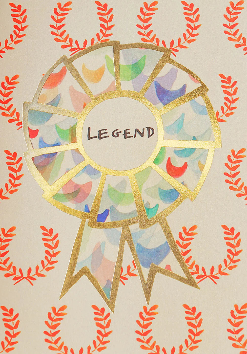 Poet And Painter 'Legend Rosette' Greetings Card