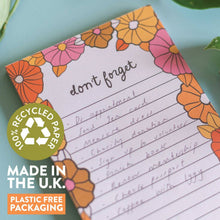 Load image into Gallery viewer, Good Tuesday To Do List Pad / Retro Floral
