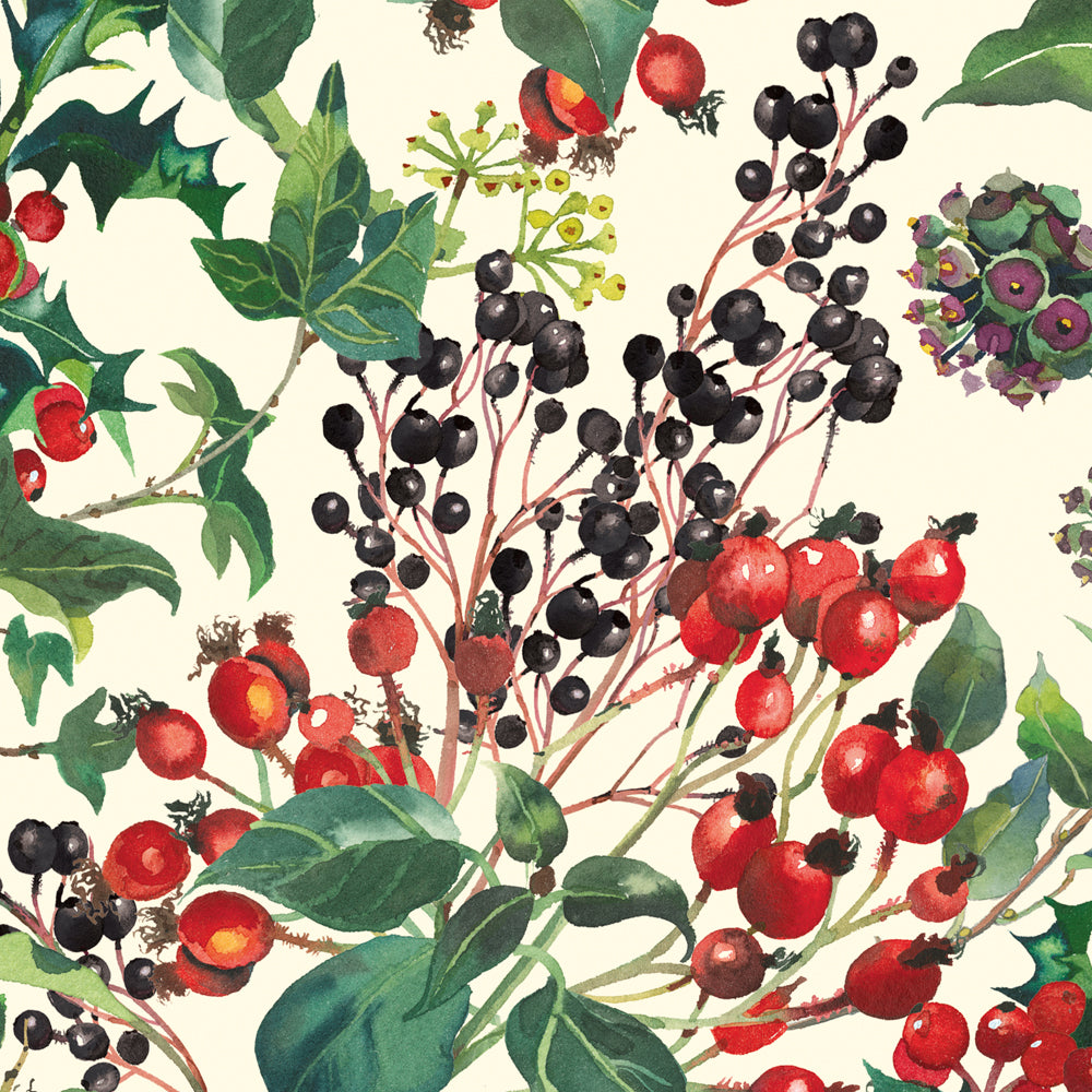 Emma Bridgewater Winter Flowers Roll Wrap 3 metres