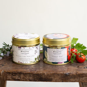 Toasted Crumpet Rosemary, Lemon Balm & Bay Candle in a Matt Gold Tin