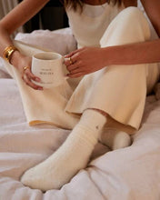 Load image into Gallery viewer, Katie Loxton Gift Boxed Fluffy Socks / Star / Off White
