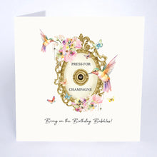 Load image into Gallery viewer, Five Dollar Shake ‘Beija-Flor’ Bring On The Bubbles Card
