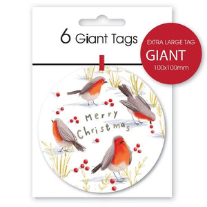 Deva Designs Gift Tags Pack / Red Robins