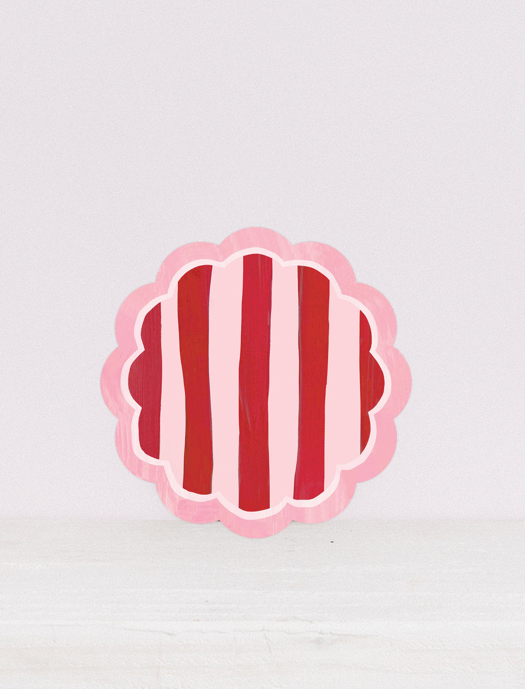 Katie Cardew Pink Scallop Coaster