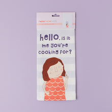 Load image into Gallery viewer, Rosie Made A Thing Hello Tea Towel
