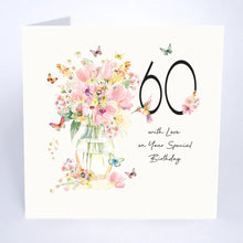 Load image into Gallery viewer, Five Dollar Shake ‘Beija-Flor’ Age 60 With Love on Your Special Birthday Card
