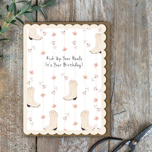 Toasted Crumpet Western Wildflowers Kick Up Your Heels It’s Your Birthday Card