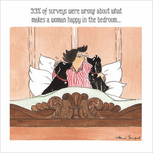 Woodmansterne Tottering By Gently Happy In The Bedroom Card