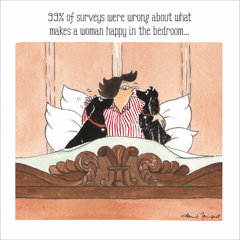 Woodmansterne Tottering By Gently Happy In The Bedroom Card