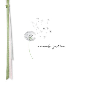 Five Dollar Shake Small Ribbons & Roses No Words, Just Love Card