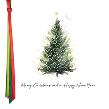 Load image into Gallery viewer, Five Dollar Shake Ribbon Candy Merry Christmas &amp; A Happy New Year (Tree) Card
