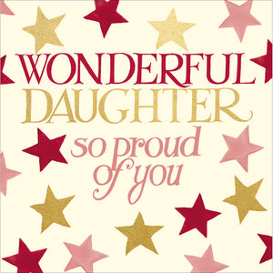 Emma Bridgewater Daughter So Proud Of You Congratulations Card