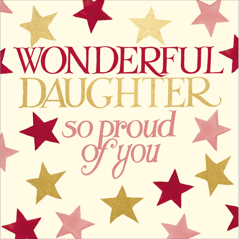 Emma Bridgewater Daughter So Proud Of You Congratulations Card
