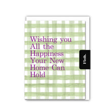Load image into Gallery viewer, Floh New Home (Olive Gingham) Card
