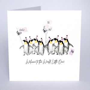 Five Dollar Shake Welcome To The World Little One! New Baby Girl Card