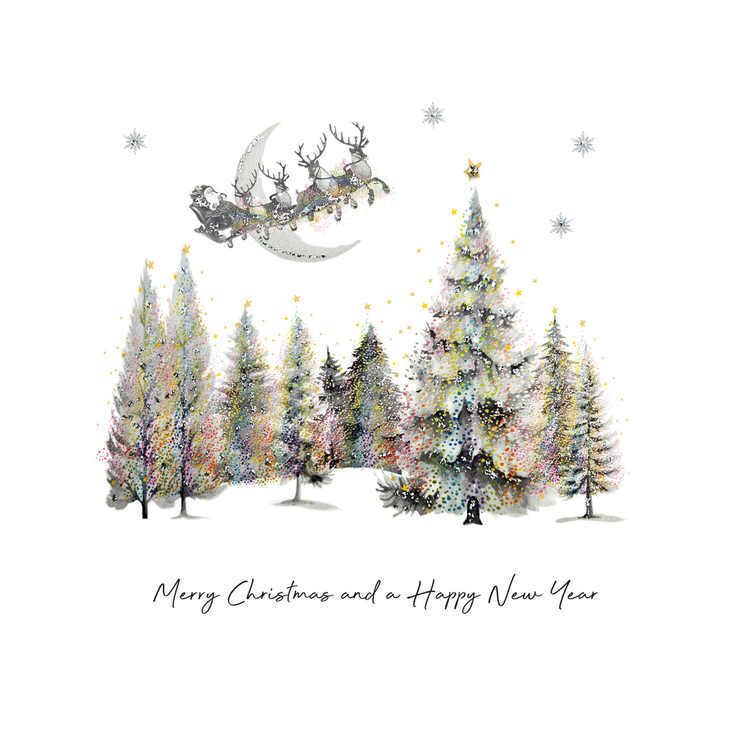 Five Dollar Shake Christmas Shimmer Merry Christmas & A Happy New Year Card