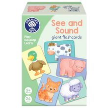 Load image into Gallery viewer, Orchard Toys See &amp; Sound Giant Flashcards Game
