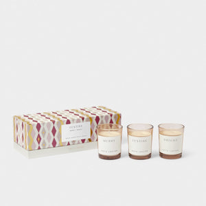 Katie Loxton Trio Votive Set / Festive