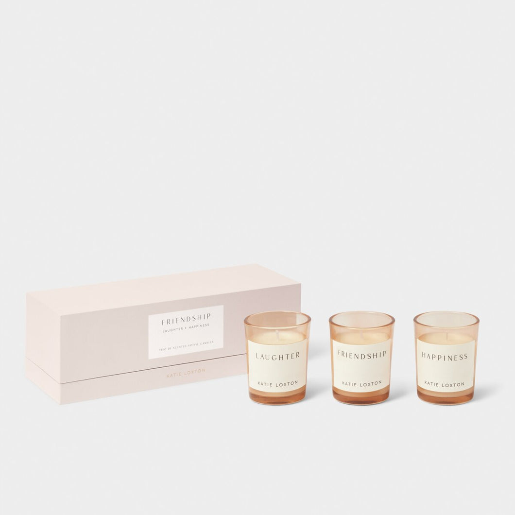 Katie Loxton Trio Votive Set / Friendship