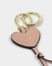 Load image into Gallery viewer, Katie Loxton Heart Bag Charm Keyring / Mum / Blush Taupe
