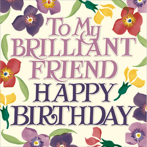 Emma Bridgewater Birthday Flowers For A Special Friend Card
