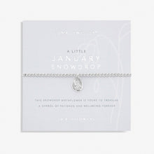 Load image into Gallery viewer, Joma Birth Flower A Little January Bracelet / Snowdrop
