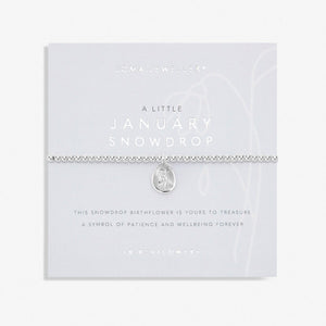 Joma Birth Flower A Little January Bracelet / Snowdrop