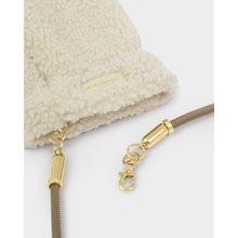 Load image into Gallery viewer, Katie Loxton Teddy Mittens With Cord / Cream / One Size
