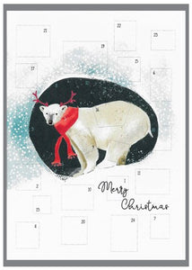 Cinnamon Aitch Polar Bear Christmas Advent Card