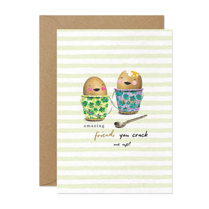 Stephanie Davies, Friend You Crack Me Up Eggs Card