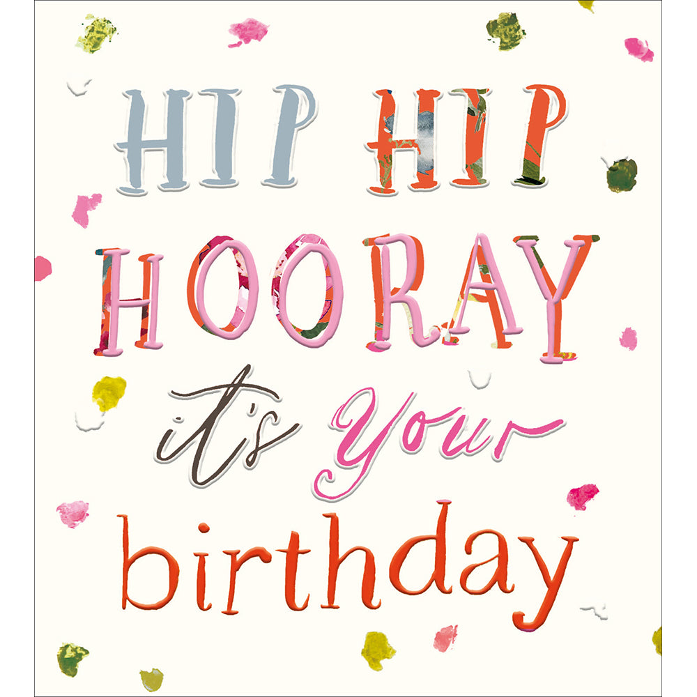 Stephanie Dyment ‘Inkberry’ Hip Hip Hooray Birthday Card