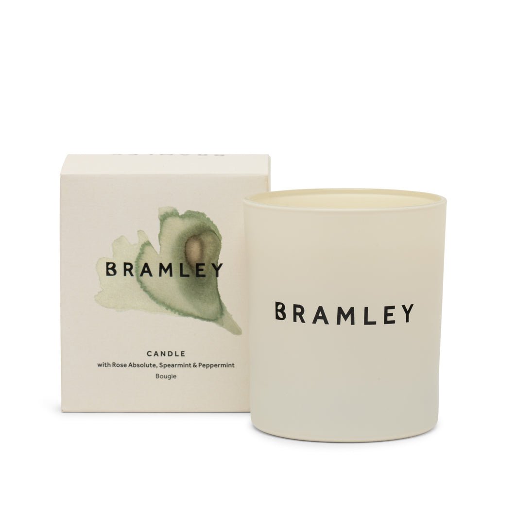 Bramley Home Candle with Rose Absolute, Spearmint & Peppermint