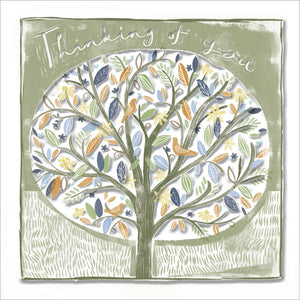 Woodmansterne ‘Oak Press’ Thinking Of You Art Card