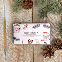 Load image into Gallery viewer, Toasted Crumpet Peppermint Candy-cane (All Things Jolly Pure) 190g Soap Bar
