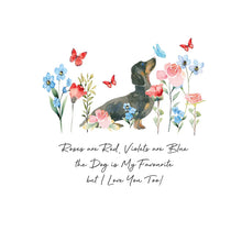 Load image into Gallery viewer, Five Dollar Shake Forget Me Not The Dog Is My Favourite Valentine Card
