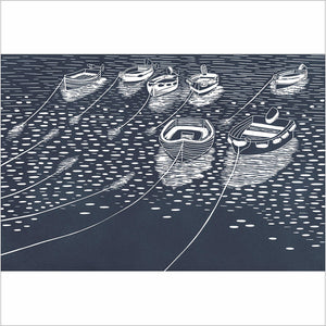 Woodmansterne ‘The Leaf Collection’ Bobbing around the Harbour Card