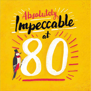 Woodmansterne Impeccable Eighties Age 80 Card