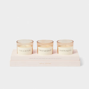 Katie Loxton Trio Votive Set / Friendship