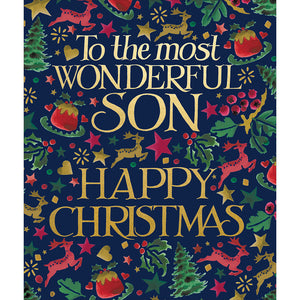 Emma Bridgewater To The Most Wonderful Son Christmas Card
