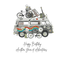 Load image into Gallery viewer, Five Dollar Shake Happy Birthday Another Year of Adventures Card
